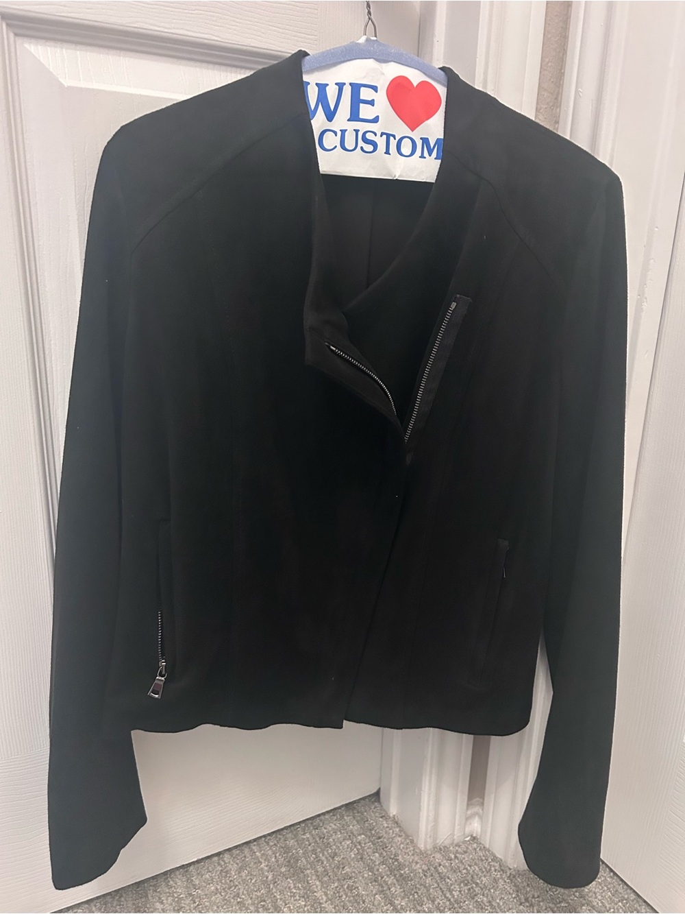 Fifteen Twenty Black Suede Zip-Front Women's Jacket